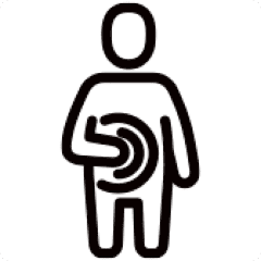 Илюстрация на болки в корема