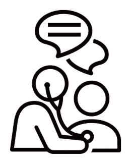 Илюстрация на лекар, лекуващ пациент